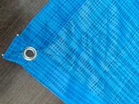 Тент "Тарпаулин", 10х12, 40 г/м2, голубой, шаг люверса 1м. Тент "Тарпаулин", 10х12, 40 г/м2, голубой, шаг люверса 1м.